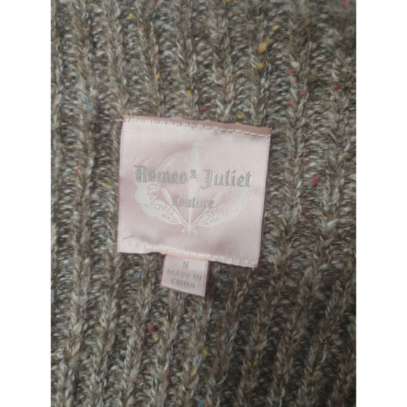 Women's Romeo & Juliet Couture Brown Knit Open Vest w Fringe Size S - Picture 4 of 10